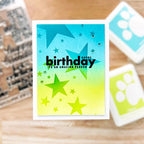 Simon Says Stamp! Simon Says Clear Stamps XL BIRTHDAY GREETINGS sss202379c