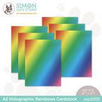 Simon Says Stamp! Simon Says Stamp Cardstock A2 HOLOGRAPHIC RAINBOWS ssp1005