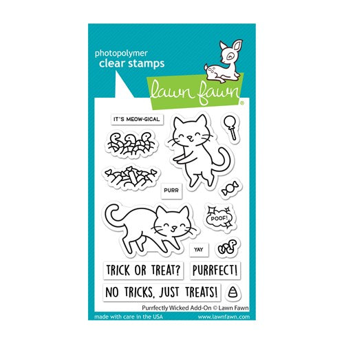 Simon Says Stamp! Lawn Fawn PURRFECTLY WICKED ADD-ON Clear Stamps lf2666