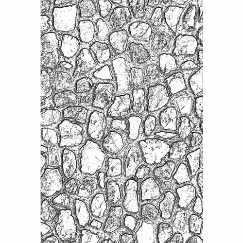 Simon Says Stamp! Tim Holtz Sizzix MINI COBBLESTONE 3D Texture Fades Embossing Folder 665461