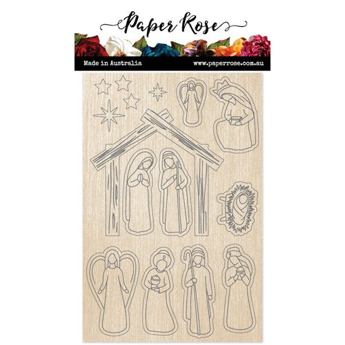 Simon Says Stamp! Paper Rose NATIVITY ELEMENTS Wood Embellishments 23935*