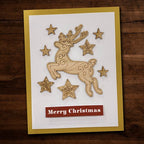 Simon Says Stamp! Paper Rose DEER ORNAMENTS Wood Embellishments 23926*