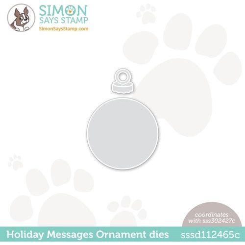 Simon Says Stamp! Simon Says Stamp HOLIDAY MESSAGES ORNAMENT Wafer Dies sssd112465c