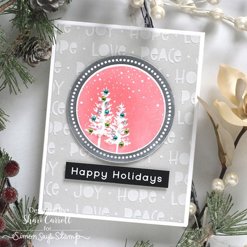 Simon Says Stamp! Simon Says Stamp Stencils PEACE JOY HOPE LOVE ssst221556