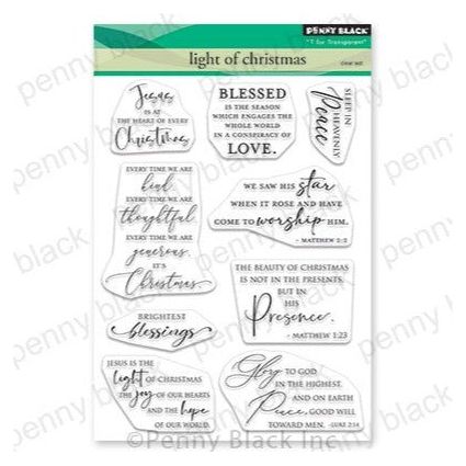Simon Says Stamp! Penny Black Clear Stamps LIGHT OF CHRISTMAS 30-871