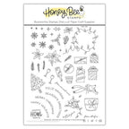 Simon Says Stamp! Honey Bee RIDING BY HOLIDAY STYLE Clear Stamp Set hbst389*