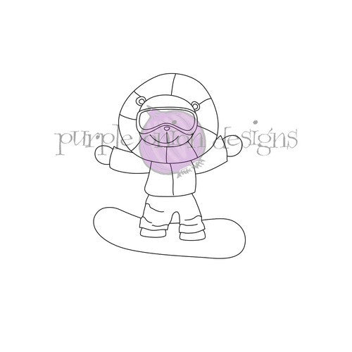 Simon Says Stamp! Purple Onion Designs LEO Cling Stamp pod4041*