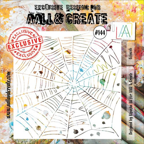 Simon Says Stamp! AALL & Create COBWEB 6x6 Stencil aal144