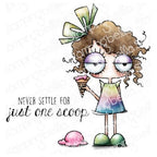 Simon Says Stamp! Stamping Bella MINI ODDBALL WITH ONE SCOOP Cling Stamps eb1085