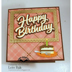 Simon Says Stamp! Karen Burniston HAPPY BIRTHDAY SHADOW Die 1179