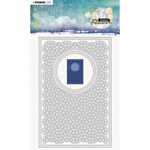 Simon Says Stamp! Studio Light CARDSHAPE RECTANGLE Moon Flower Dies slmflcd138*