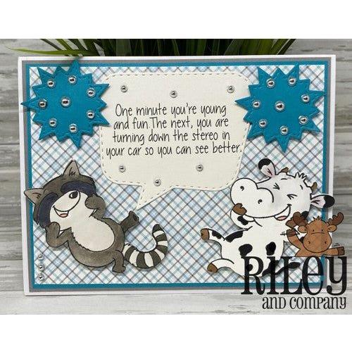 Simon Says Stamp! Riley and Company Funny Bones TURNING DOWN THE STEREO Cling Stamp RWD-966