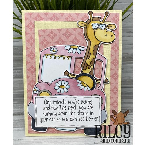 Simon Says Stamp! Riley and Company Funny Bones TURNING DOWN THE STEREO Cling Stamp RWD-966