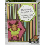 Simon Says Stamp! Riley And Company Funny Bones MY MIND STILL THINGS I AM 25 Cling Rubber Stamp RWD-983