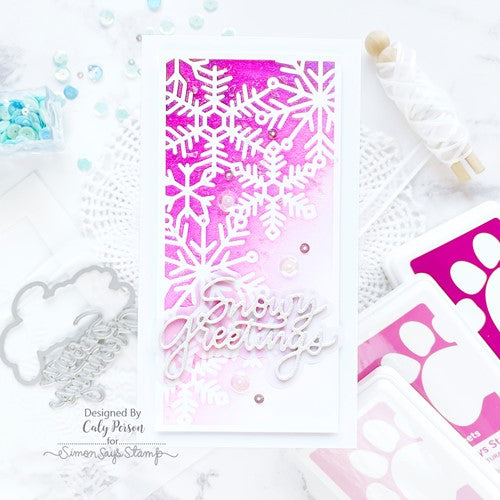 Simon Says Stamp! Simon Says Stamp SNOWY GREETINGS Wafer Dies sssd112449 | color-code:ALT2