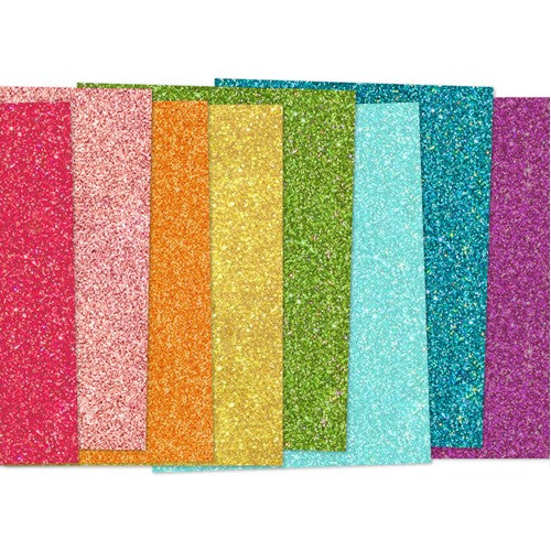 Simon Says Stamp! Concord & 9th RAINBOW GLITTER 8.5x11 Paper Pack 11323