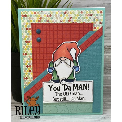 Simon Says Stamp! Riley and Company Funny Bones YOU DA MAN Cling Rubber Stamp RWD-989
