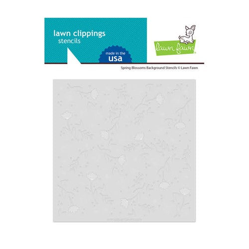 Simon Says Stamp! Lawn Fawn SPRING BLOSSOMS BACKGROUND Stencils lf2821