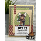 Simon Says Stamp! Riley and Company Funny Bones DAY 12 Cling Rubber Stamp RWD-1013