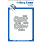 Simon Says Stamp! Whimsy Stamps OMGEE WORD AND SHADOW Dies WSD301a