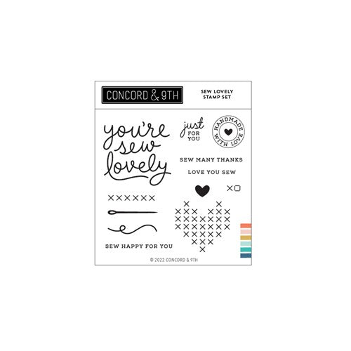 Simon Says Stamp! Concord & 9th SEW LOVELY Clear Stamps 11355