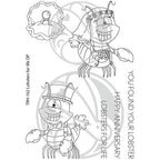 Simon Says Stamp! The Rabbit Hole Designs LOBSTERS FOR LIFE Clear Stamps TRH-162*