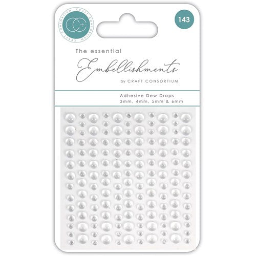 Simon Says Stamp! Craft Consortium Essential Elements DEW DROPS Adhesive Embellishments CEDROP001