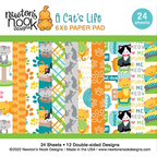 Simon Says Stamp! Newton's Nook Designs A CAT'S LIFE 6 x 6 inch Paper Pad NN2205P01