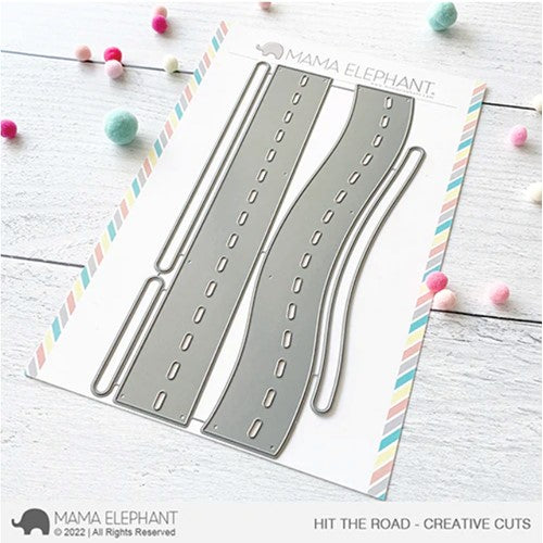 Simon Says Stamp! Mama Elephant HIT THE ROAD Creative Steel Dies