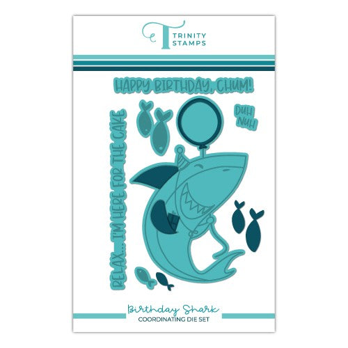 Simon Says Stamp! Trinity Stamps BIRTHDAY SHARK Die Set tmd-c183