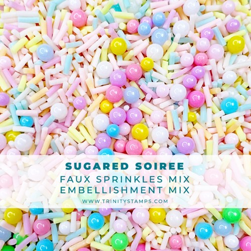 Simon Says Stamp! Trinity Stamps SUGARED SOIREE SPRINKLES Embellishment Box tsb-279