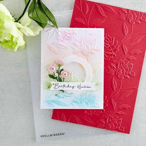 Simon Says Stamp! E3D-026 Spellbinders BEAUTIFUL BLOOMS 3D Embossing Folder