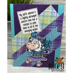 Simon Says Stamp! Riley And Company Funny Bones MY SPIRIT ANIMAL IS DERANGED Cling Stamp RWD-1038