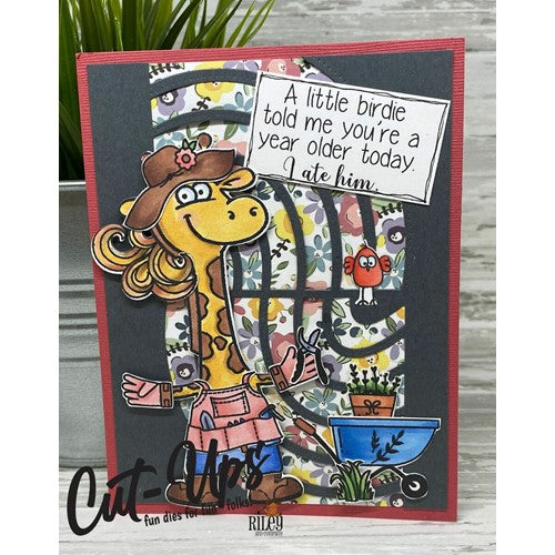 Simon Says Stamp! Riley And Company Funny Bones A LITTLE BIRDIE TOLD ME Cling Stamp RWD-1036