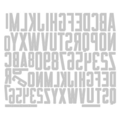 Simon Says Stamp! Tim Holtz Sizzix ALPHANUMERIC THEORY Thinlits Dies 665924