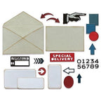 Simon Says Stamp! Tim Holtz Sizzix POSTALE Thinlits Dies 665927