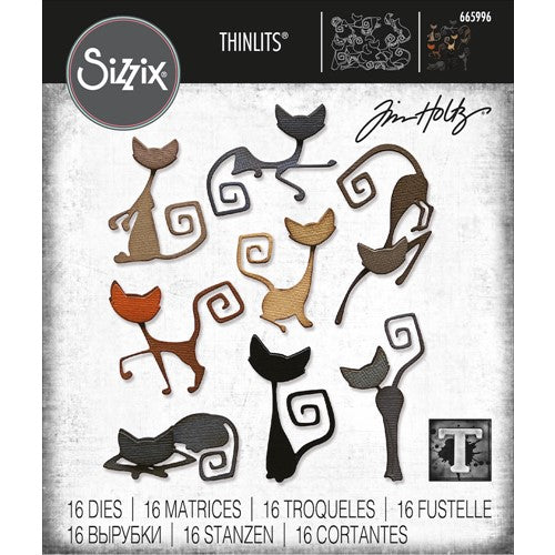 Simon Says Stamp! Tim Holtz Sizzix MISCHIEVOUS Thinlits Dies 665996