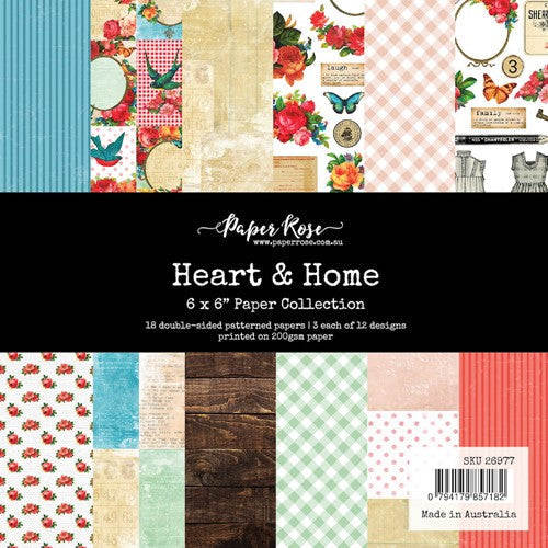 Simon Says Stamp! Paper Rose HEART AND HOME 6x6 Paper 26977
