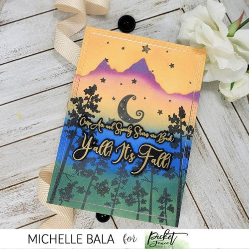 Simon Says Stamp! Picket Fence Studios A NIGHTLY SKY Clear Stamps bb188
