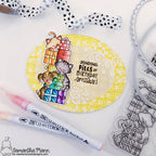 Simon Says Stamp! Newton's Nook Designs SKY HIGH CELEBRATIONS Clear Stamps NN2207S01