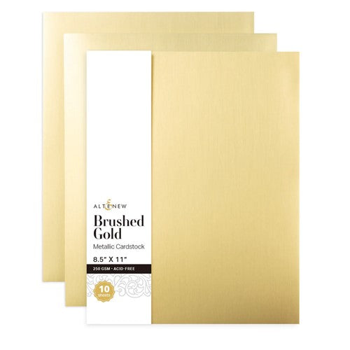 Simon Says Stamp! Altenew BRUSHED GOLD Metallic Cardstock ALT6892