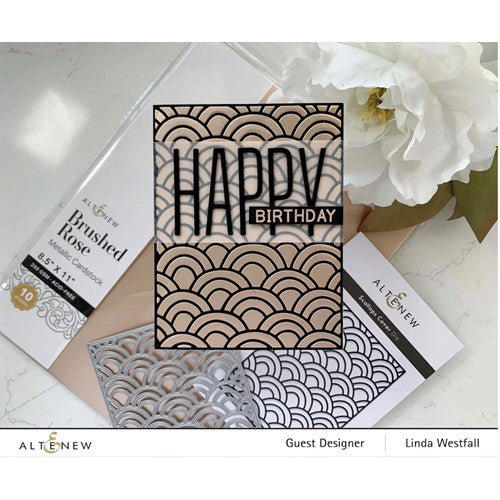 Simon Says Stamp! Altenew BRUSHED ROSE Metallic Cardstock ALT6895