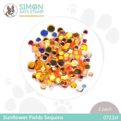 Simon Says Stamp! Simon Says Stamp Sequins SUNFLOWER FIELDS 0722sf