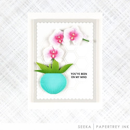 Simon Says Stamp! Papertrey Ink DOTTED HEXAGON Stencils STENCIL-0031