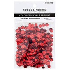 Simon Says Stamp! SCS-202 Spellbinders SCARLET SMOOTH DISCS Color Essentials Sequins