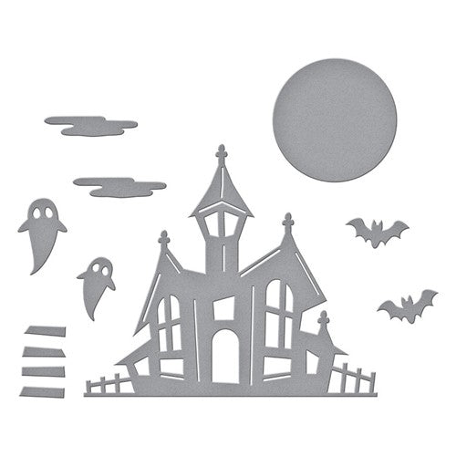 Simon Says Stamp! S3-468 Spellbinders HAUNTED HOUSE Etched Dies