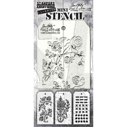 Simon Says Stamp! Tim Holtz MINI STENCIL SET 53 MST053
