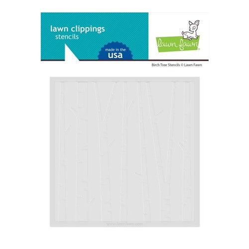 Simon Says Stamp! Lawn Fawn BIRCH TREE Stencils lf2981