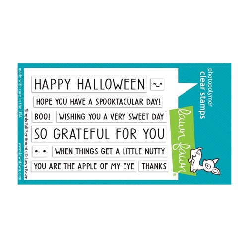 Simon Says Stamp! Lawn Fawn SIMPLY FALL SENTIMENTS Clear Stamps lf2934