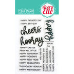 Simon Says Stamp! Avery Elle Clear Stamps HAPPY TAGS ST-22-25